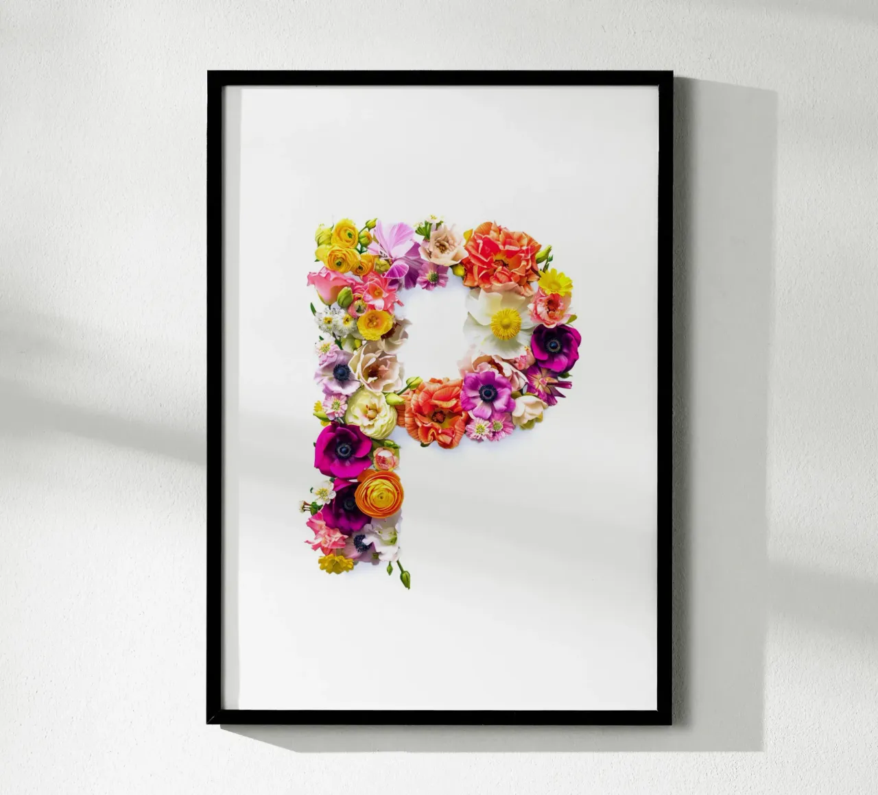 Blumenbuchstabe P Poster von My Tiny Home
