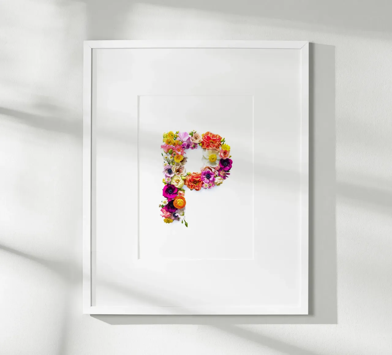 Blumenbuchstabe P Poster von My Tiny Home