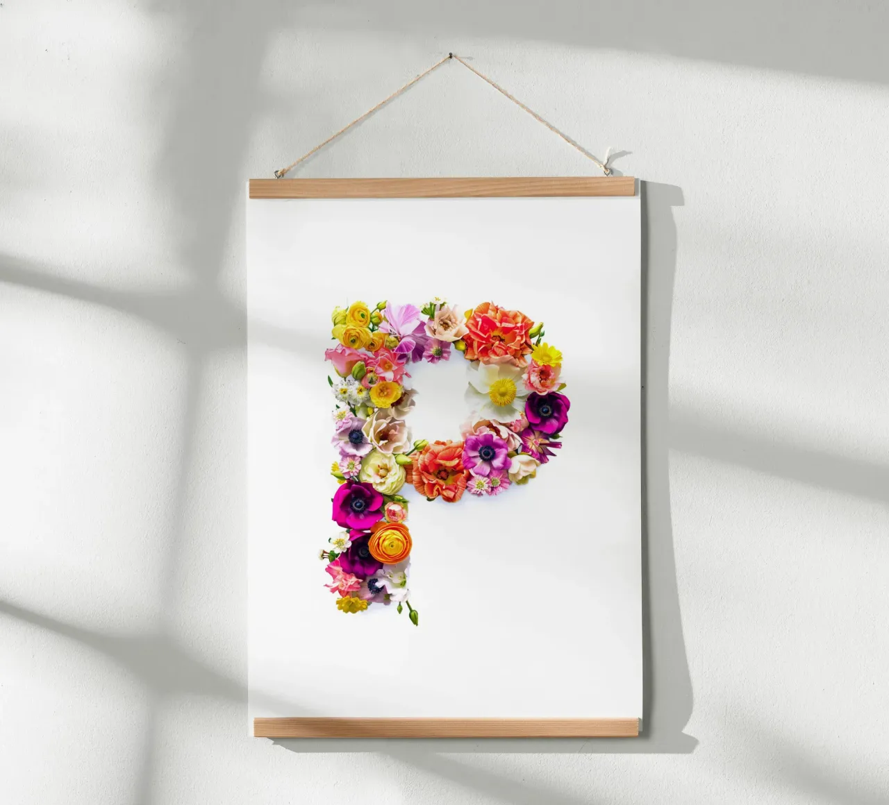 Blumenbuchstabe P Poster von My Tiny Home