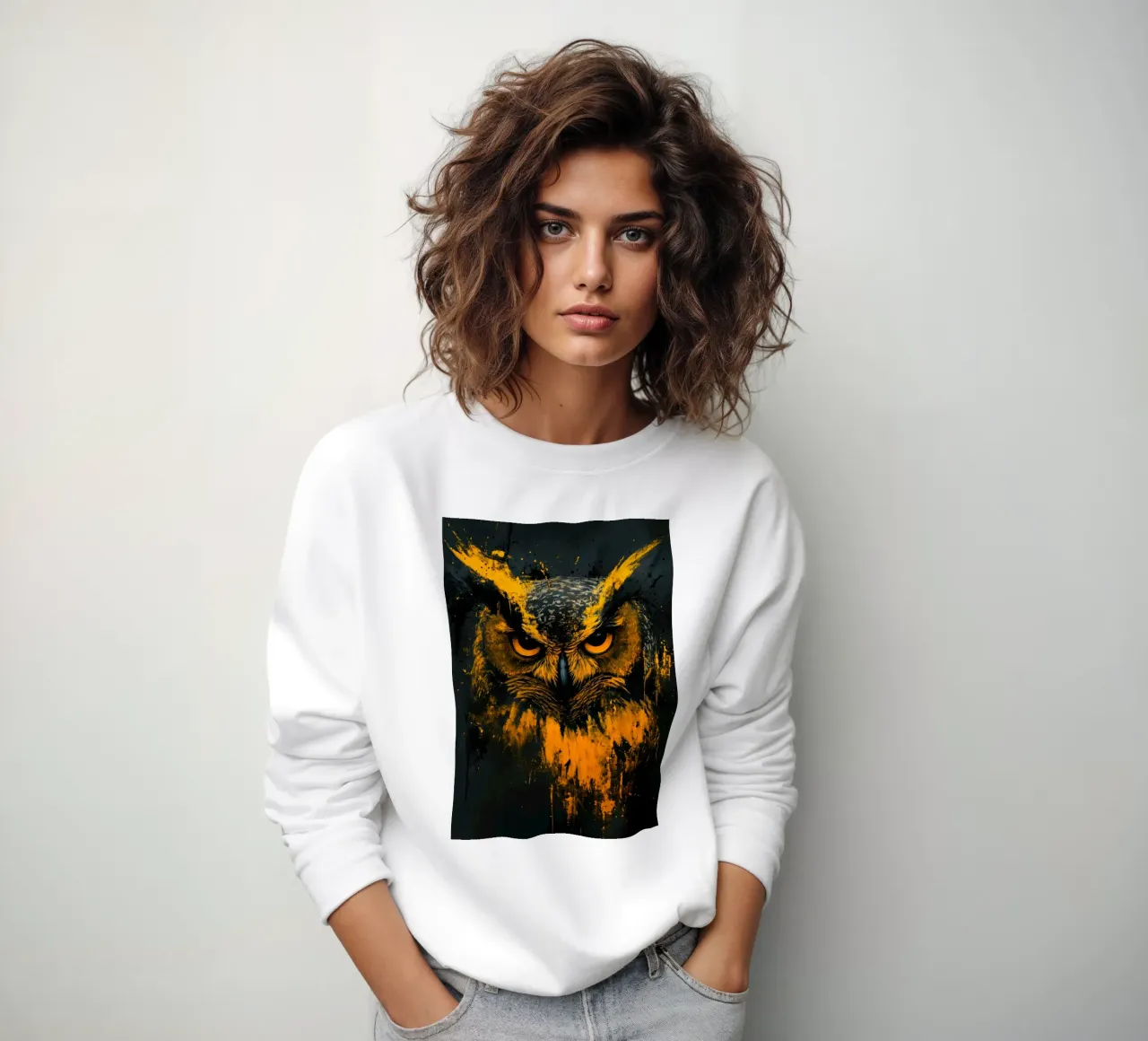 Gufo d'oro felpa da Justyna Jaszke JBJart