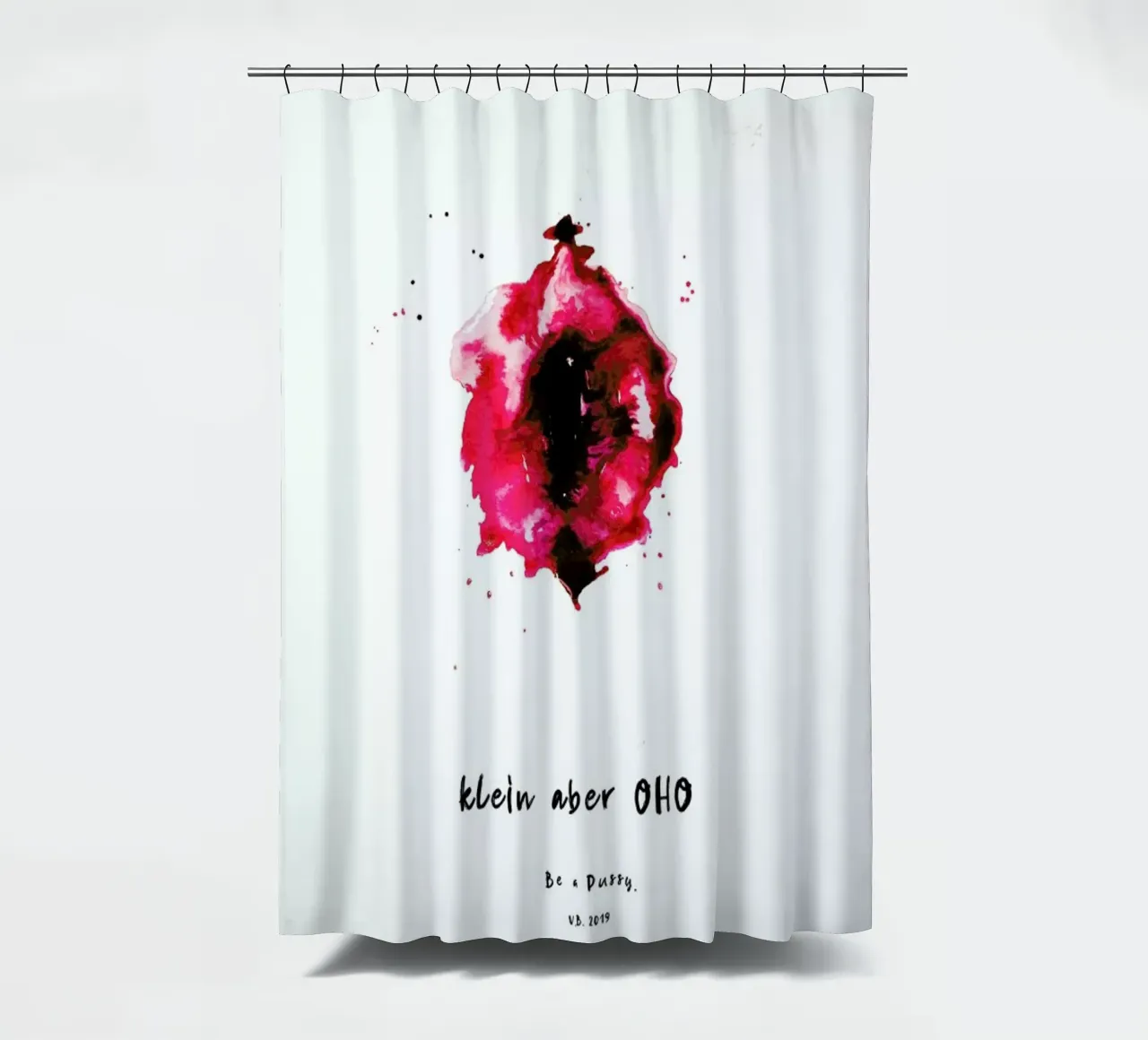 Vulva Painting Smal But Great Red tenda da doccia da Verena Bonath | 21st aesthetics
