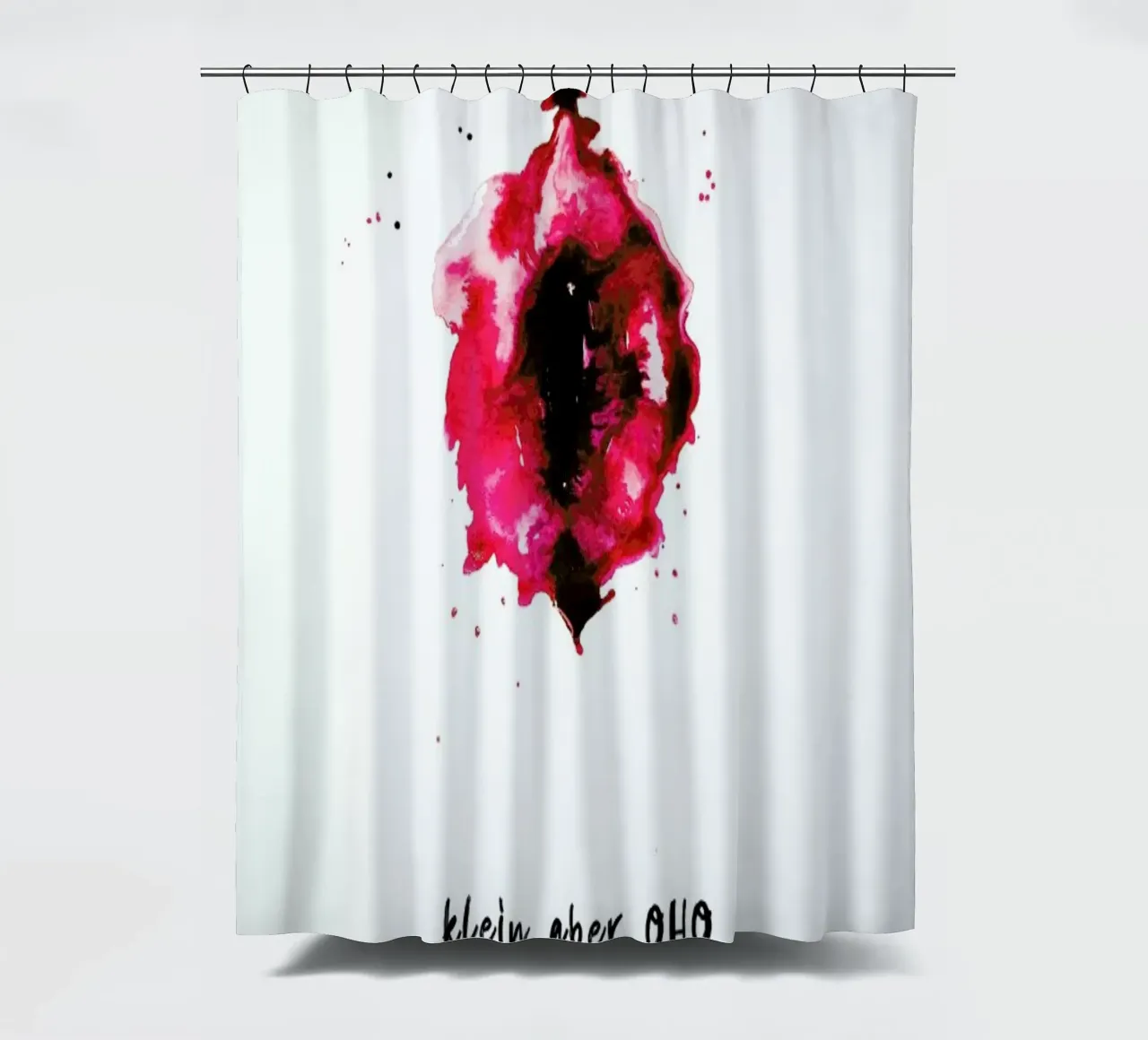 Vulva Painting Smal But Great Red tenda da doccia da Verena Bonath | 21st aesthetics