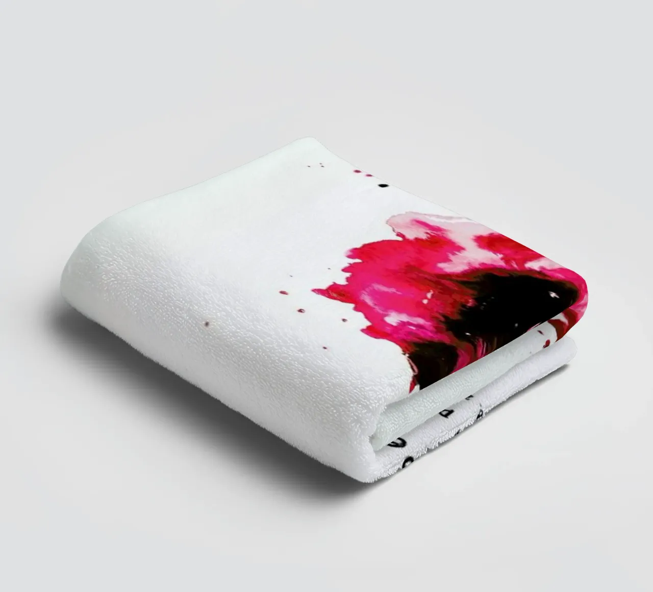 Vulva Painting Smal But Great Red asciugamano da bagno da Verena Bonath | 21st aesthetics