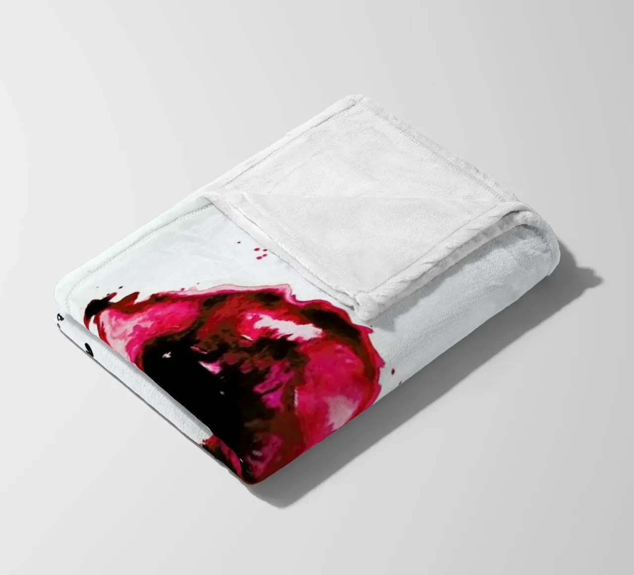 Vulva Painting Smal But Great Red coperta in pile da Verena Bonath | 21st aesthetics
