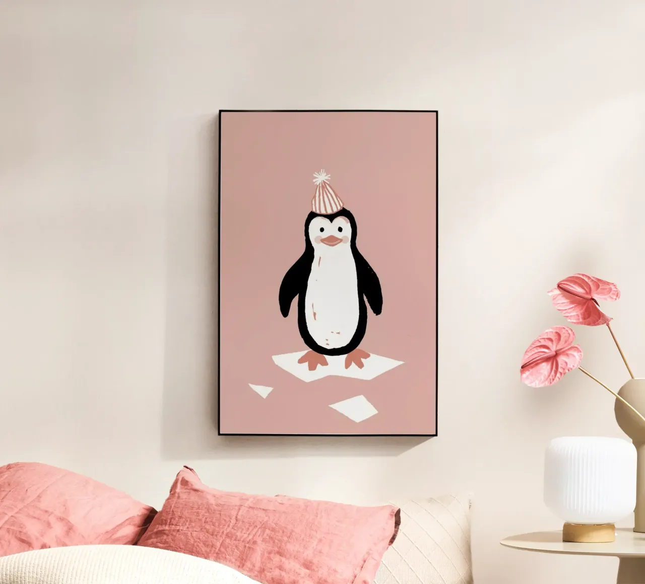 Winter Penguin plexiglass da Farina Kuklinski