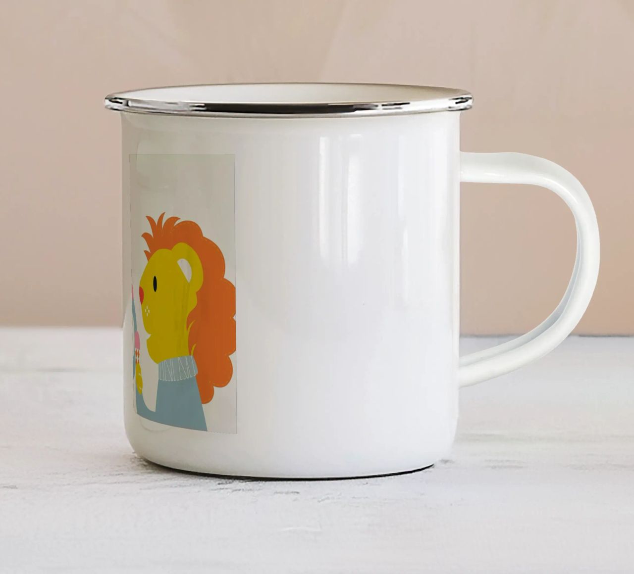 Ice Cream Friends tazza in smalto da Little Flourishes