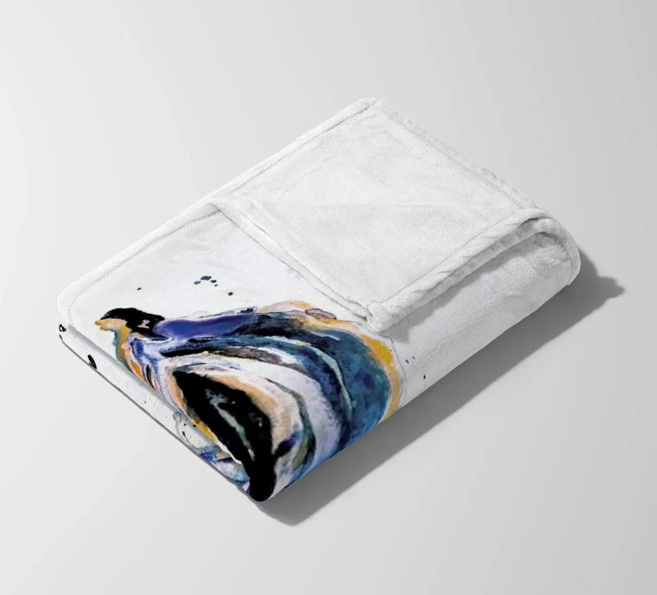 Vulva Painting Small But Great Blue coperta in pile da Verena Bonath | 21st aesthetics