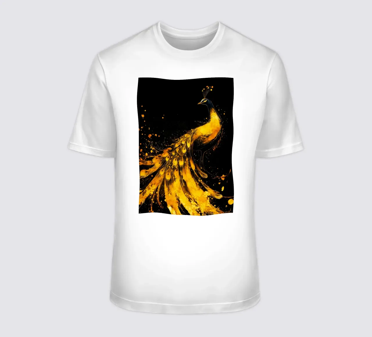 Pavone d'oro t-shirt da Justyna Jaszke JBJart