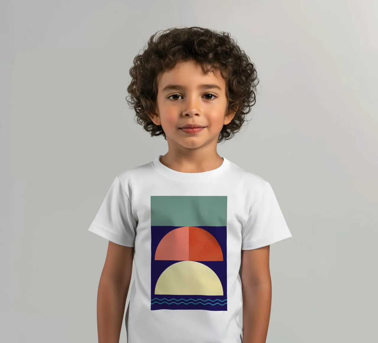 Setting Sun t-shirt bambini da daylight design studio