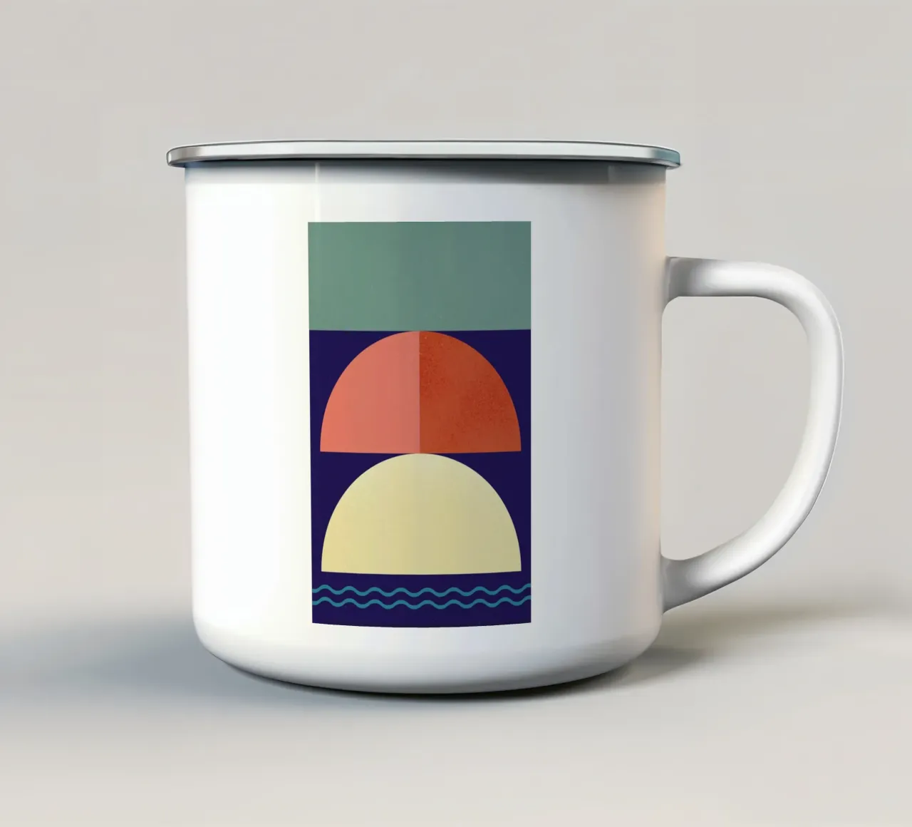 Setting Sun emaille mok van daylight design studio