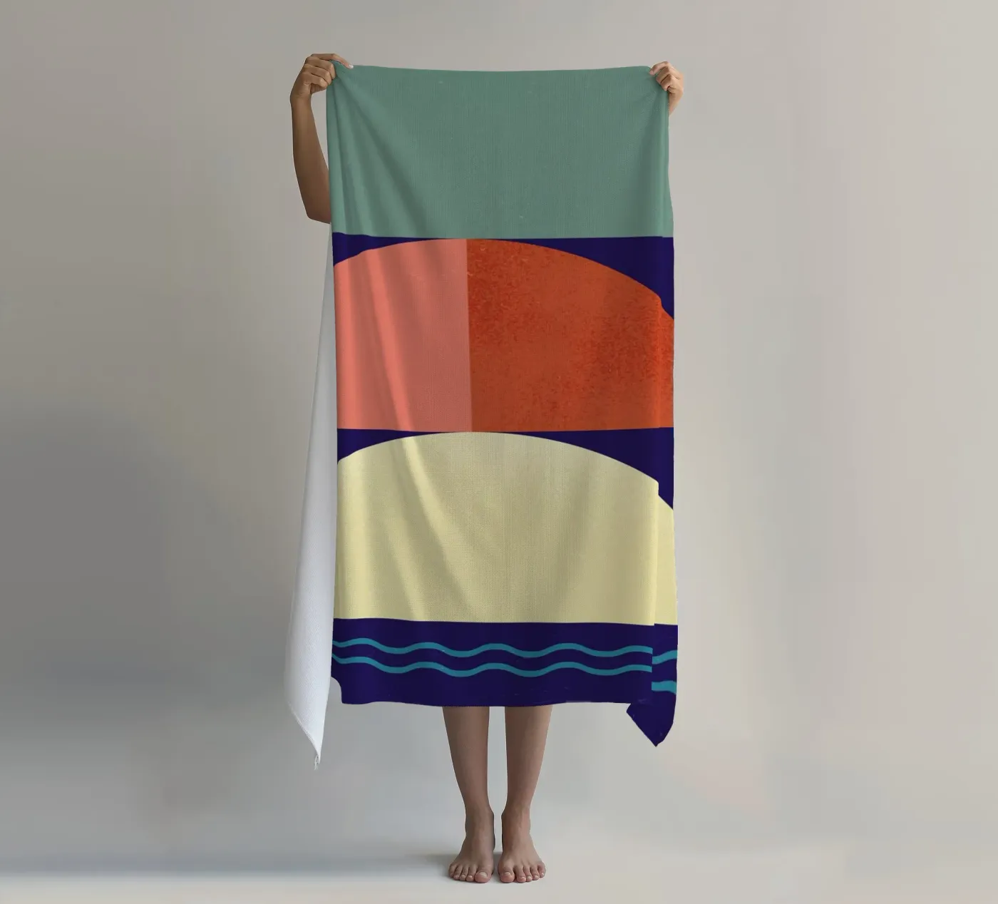 Setting Sun beach towel by daylight design studio