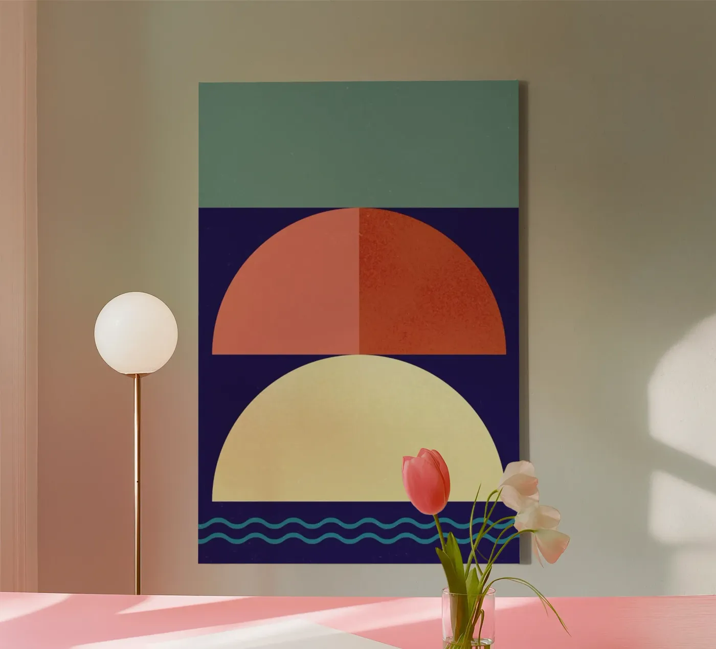 Setting Sun canvas by daylight design studio