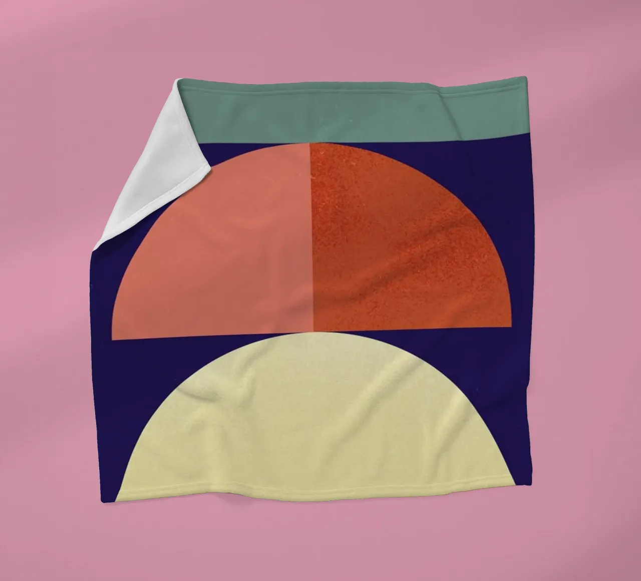 Setting Sun fleece blanket by daylight design studio