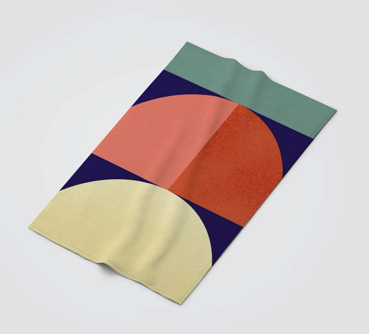 Setting Sun fleece blanket by daylight design studio