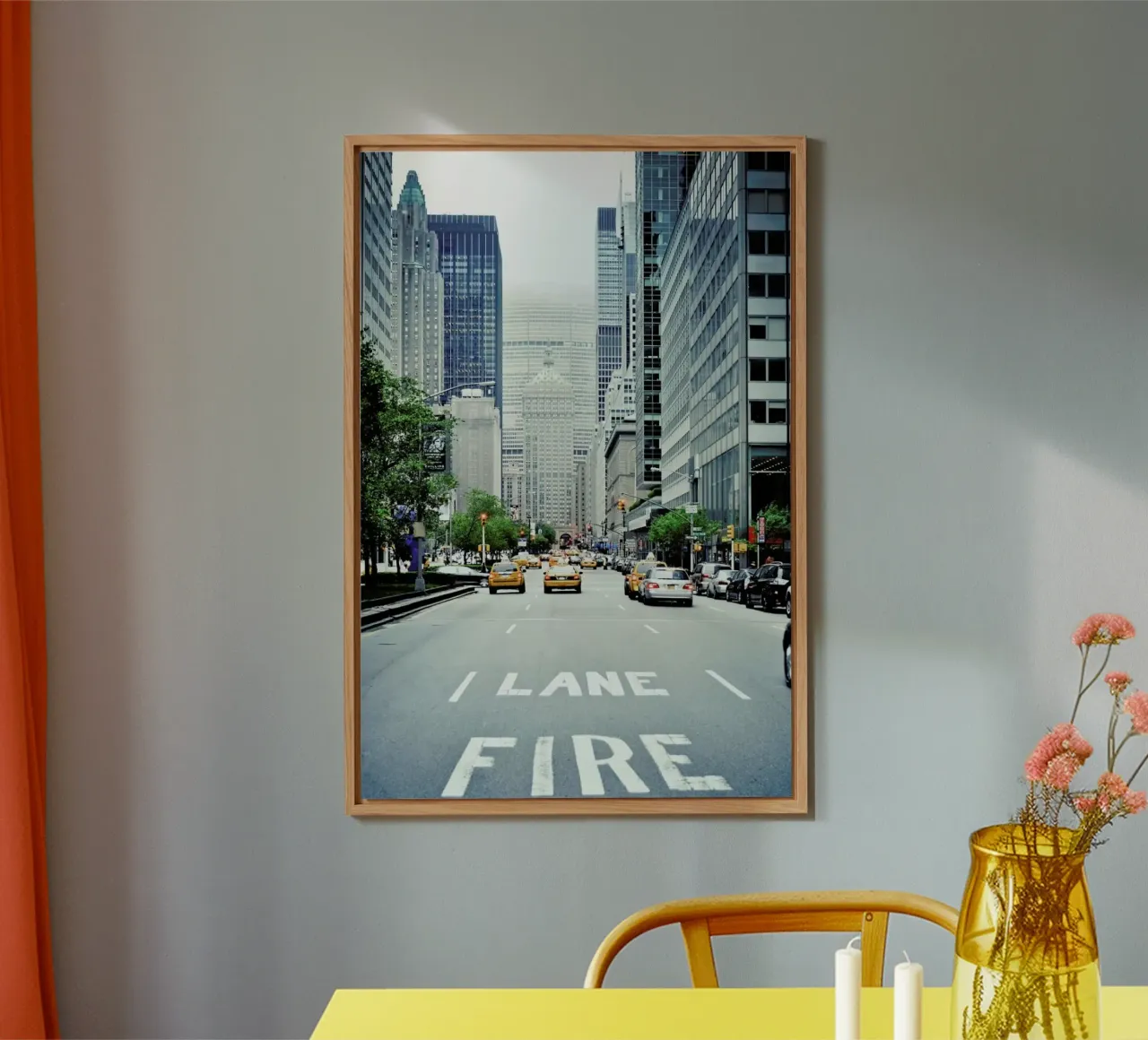 Fire Lane alluminio dibond da Cordula Schaefer