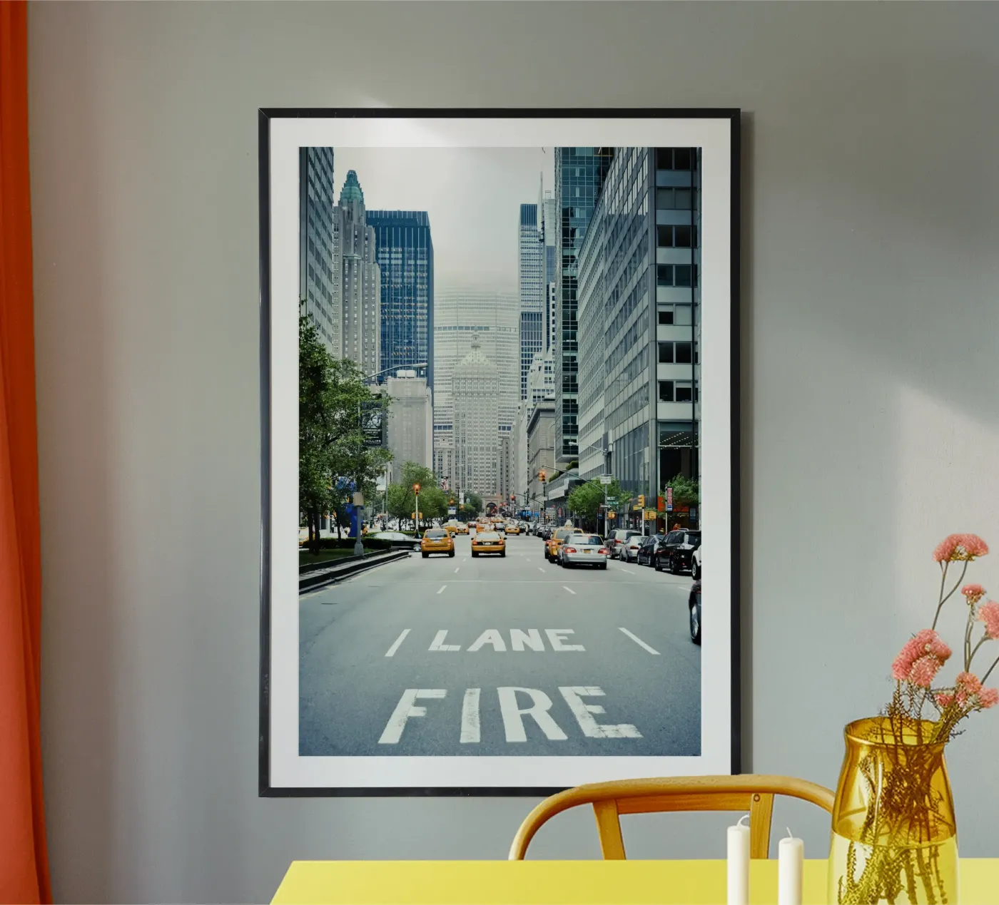 Fire Lane poster van Cordula Schaefer