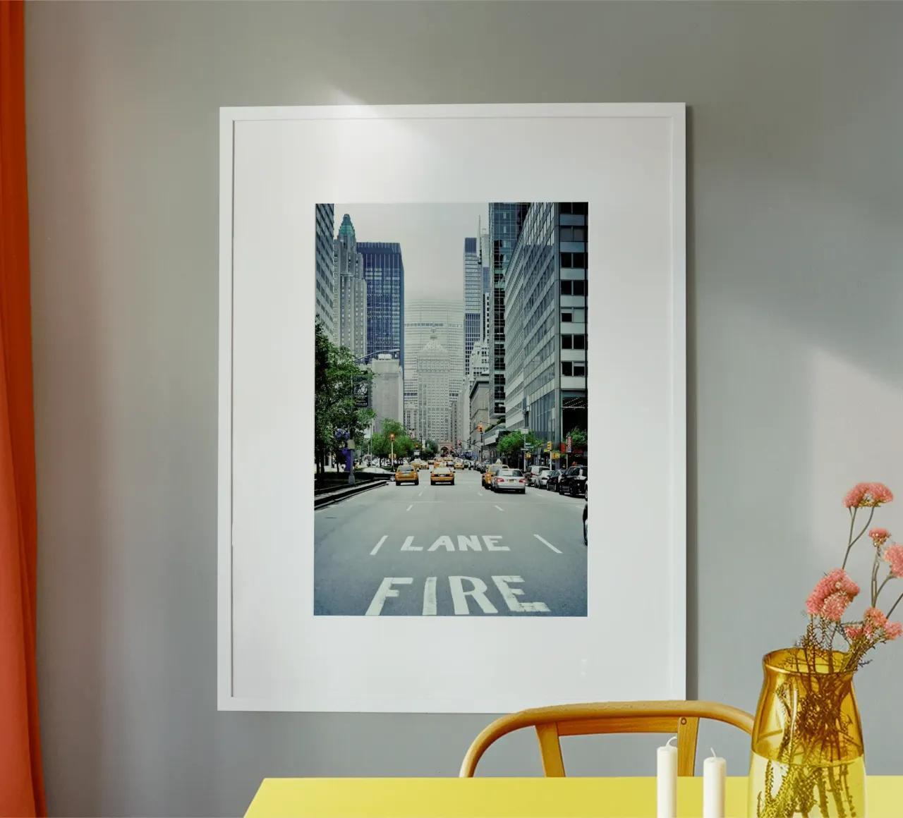 Fire Lane poster van Cordula Schaefer