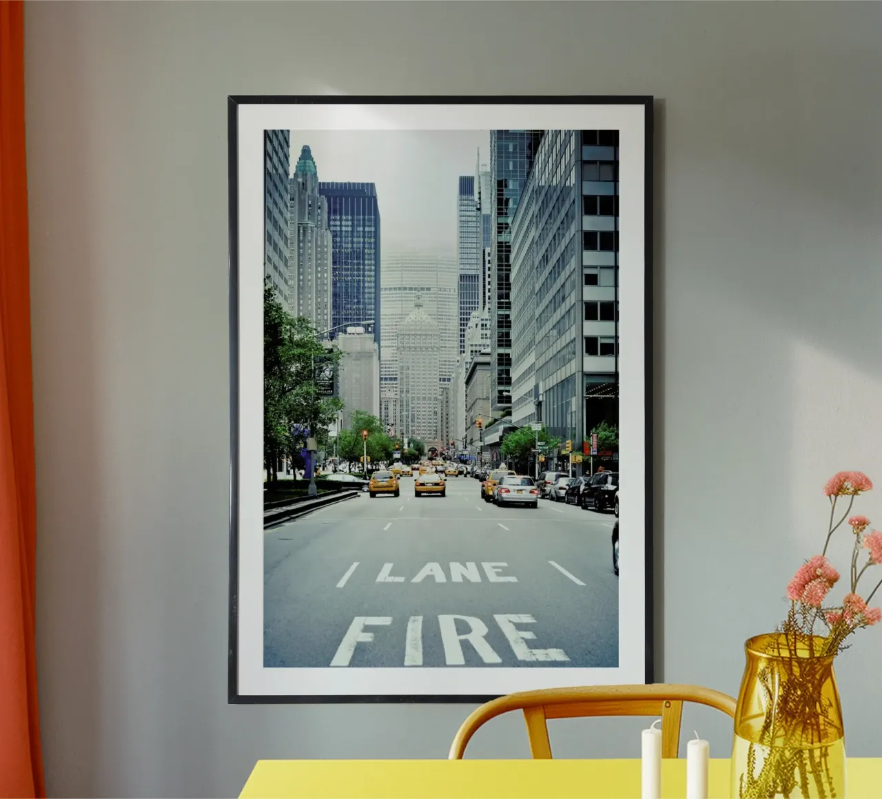 Fire Lane poster van Cordula Schaefer