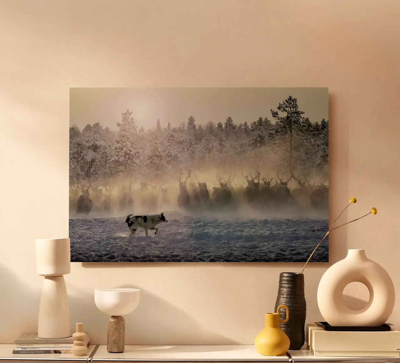 Reindeers - North of Russia alluminio dibond da Pictufy