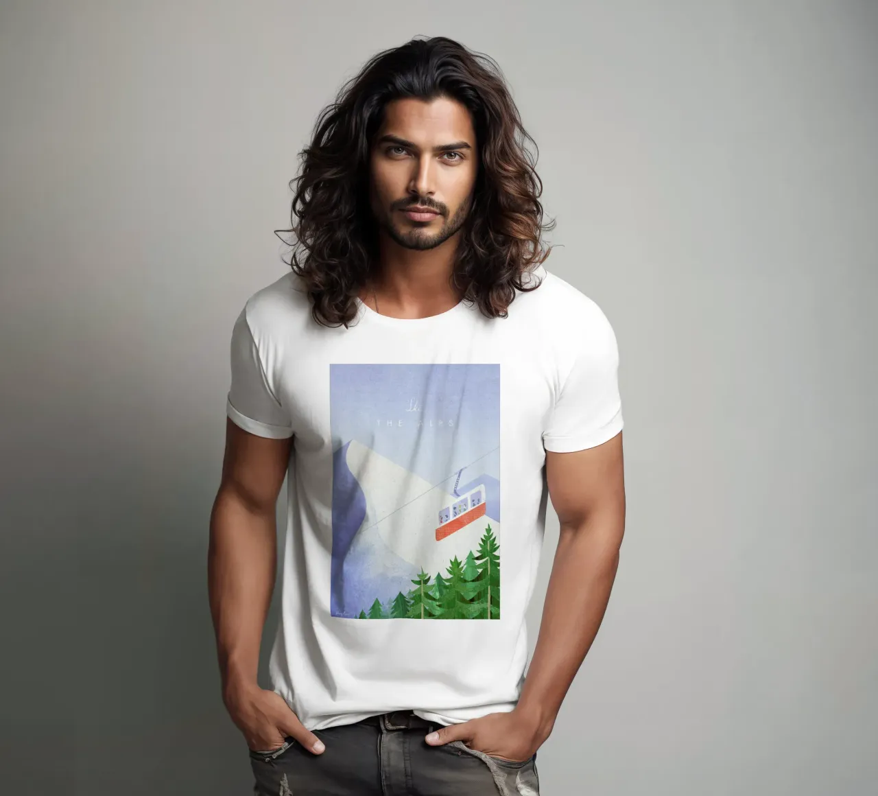 The Alps t-shirt da Henry Rivers