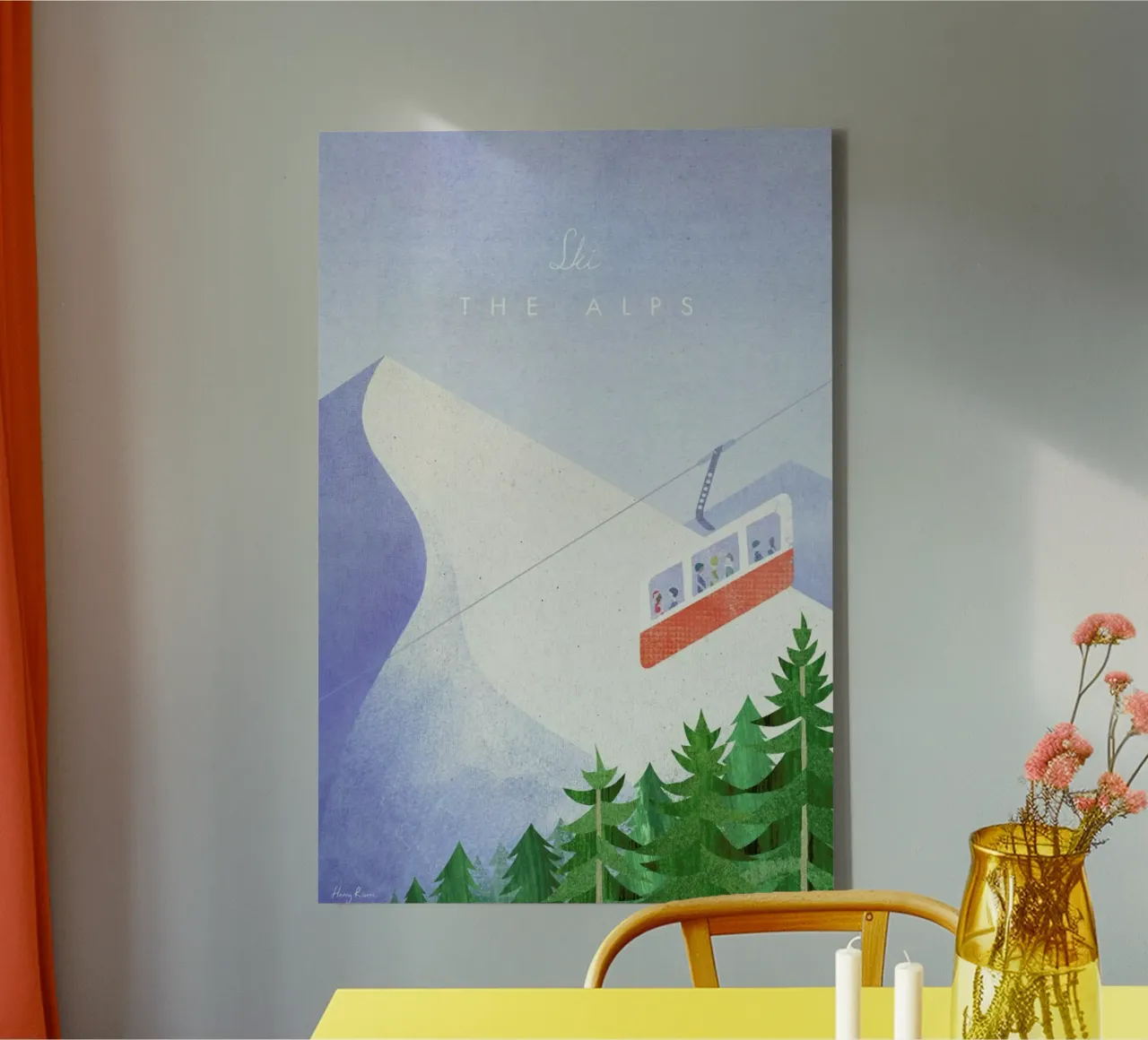 The Alps canvas by Henry Rivers