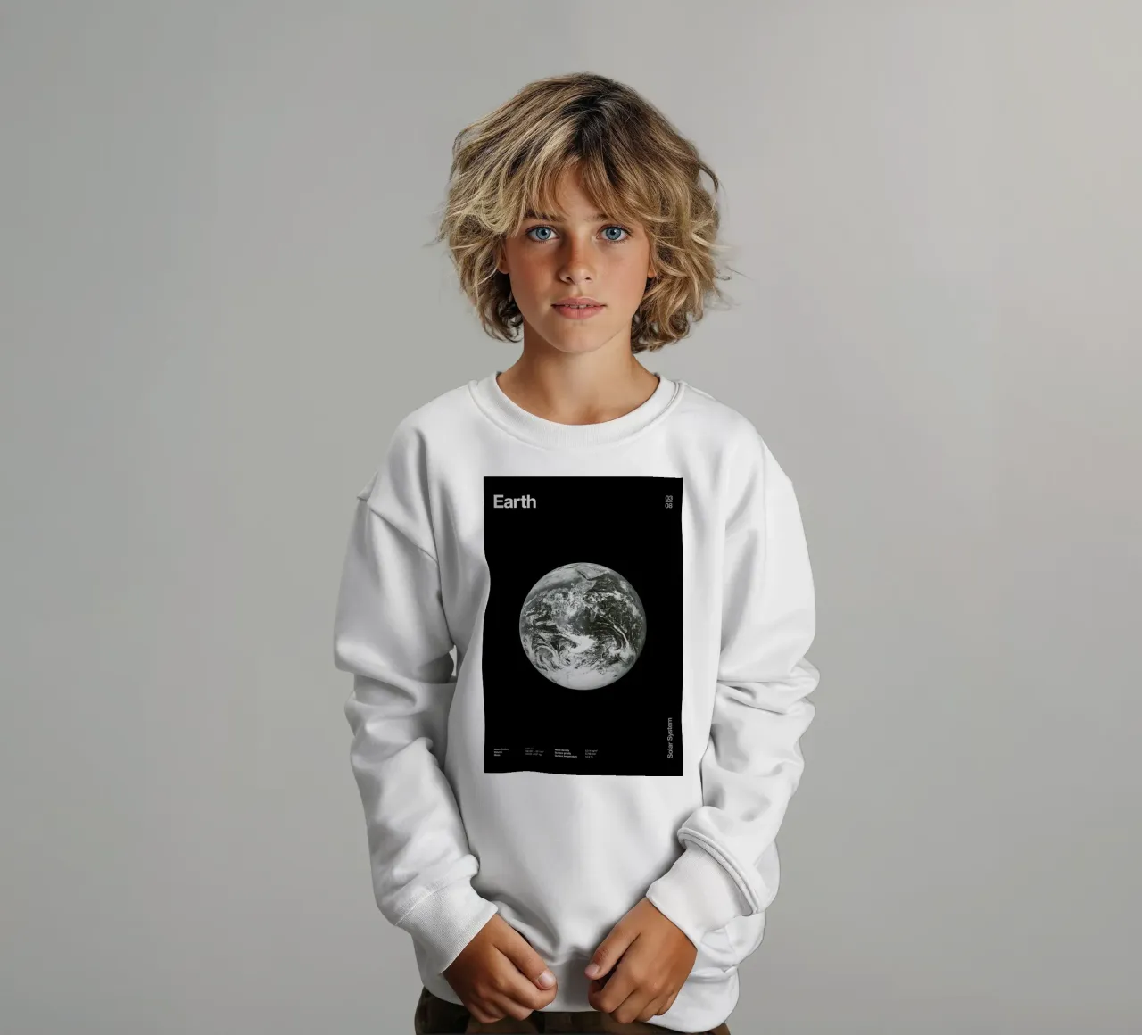 Earth felpa bambino da Florent Bodart