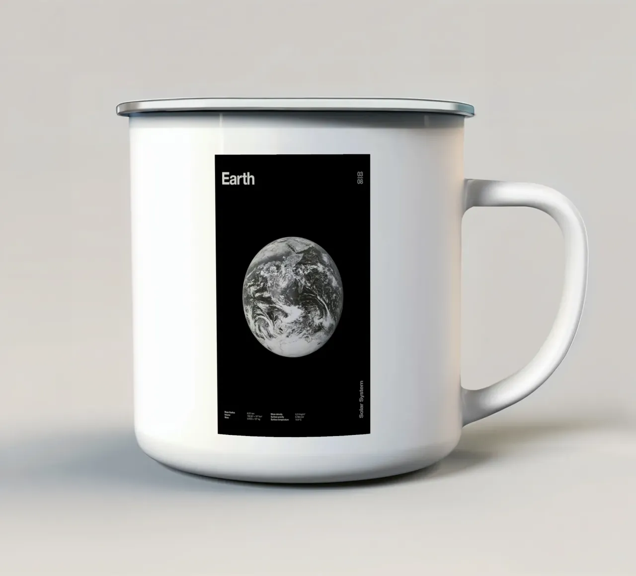 Earth tazza in smalto da Florent Bodart