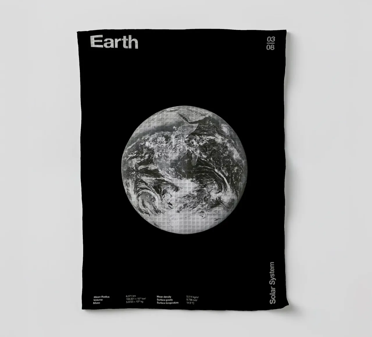 Earth canovaccio da cucina da Florent Bodart