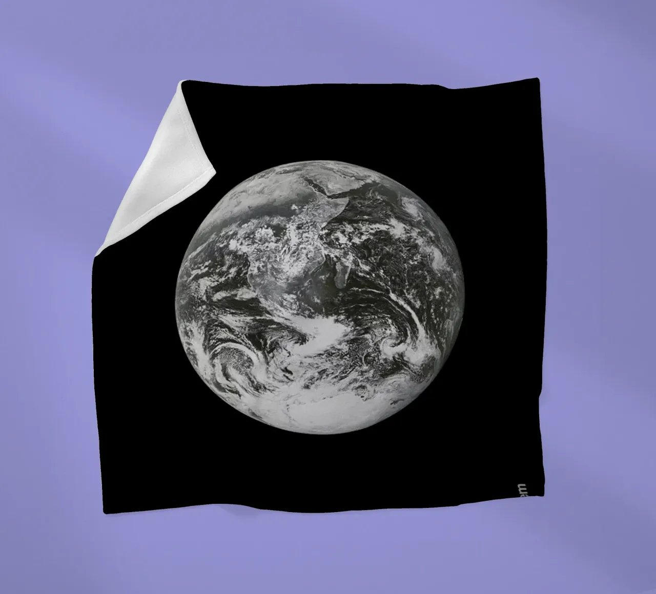 Earth fleece blanket by Florent Bodart