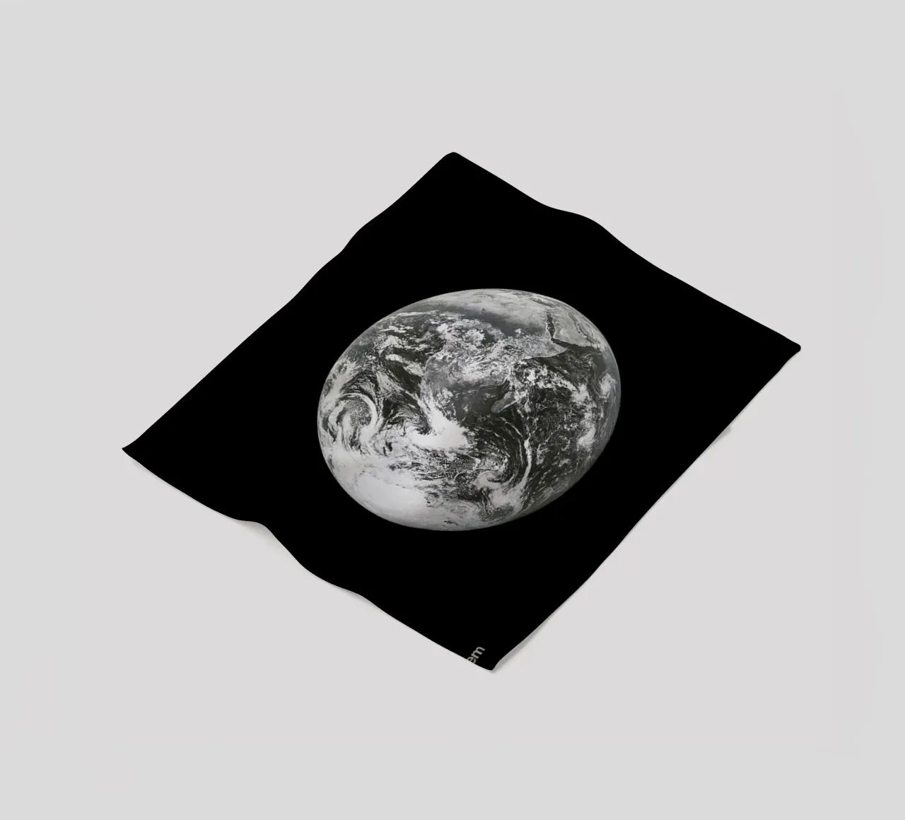 Earth fleece blanket by Florent Bodart