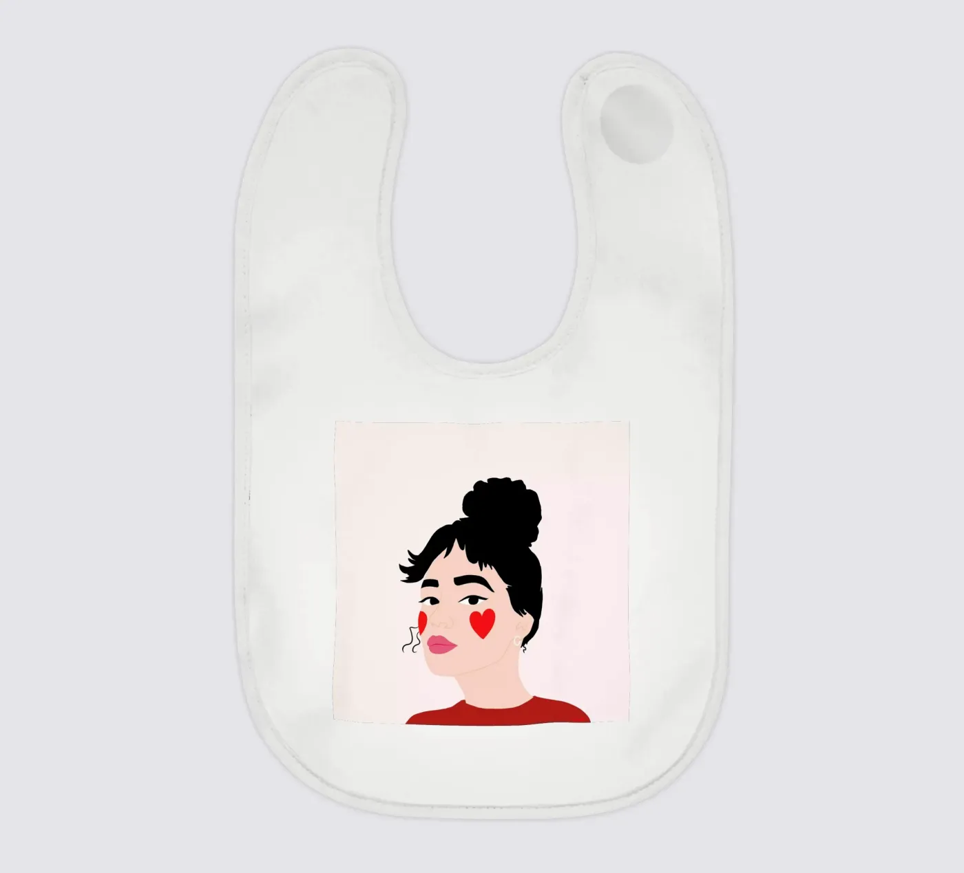 Blush baby bib by Céleste Wallaert