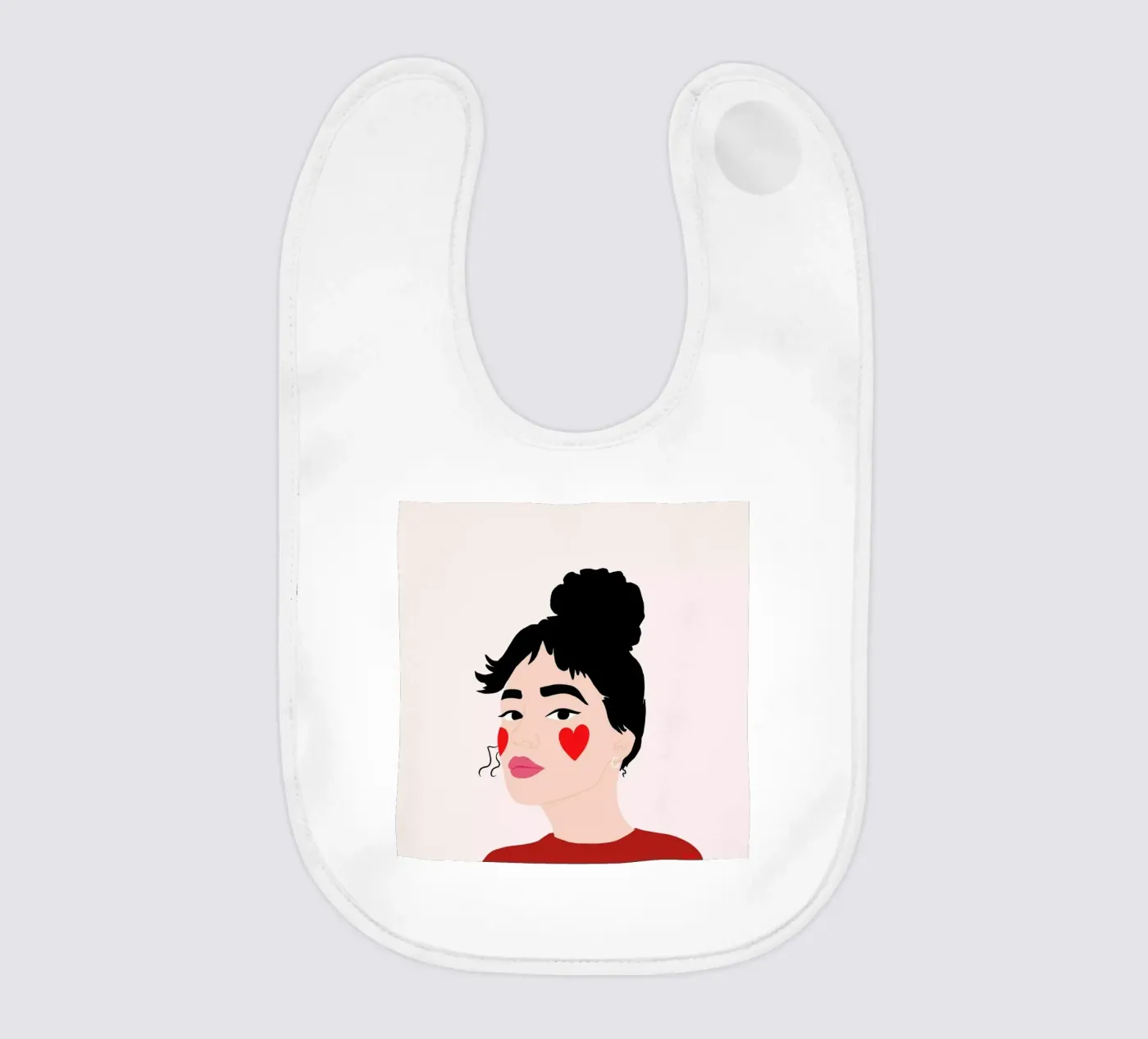 Blush baby slabbetje van Céleste Wallaert