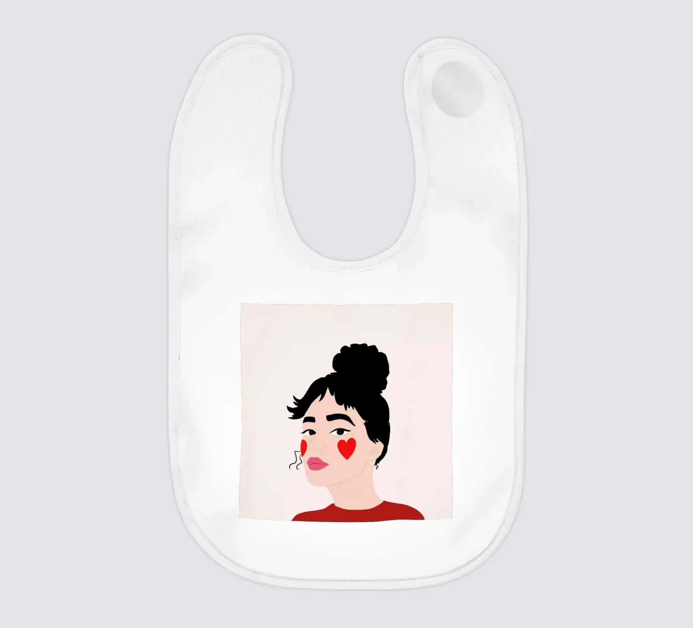 Blush baby bib by Céleste Wallaert