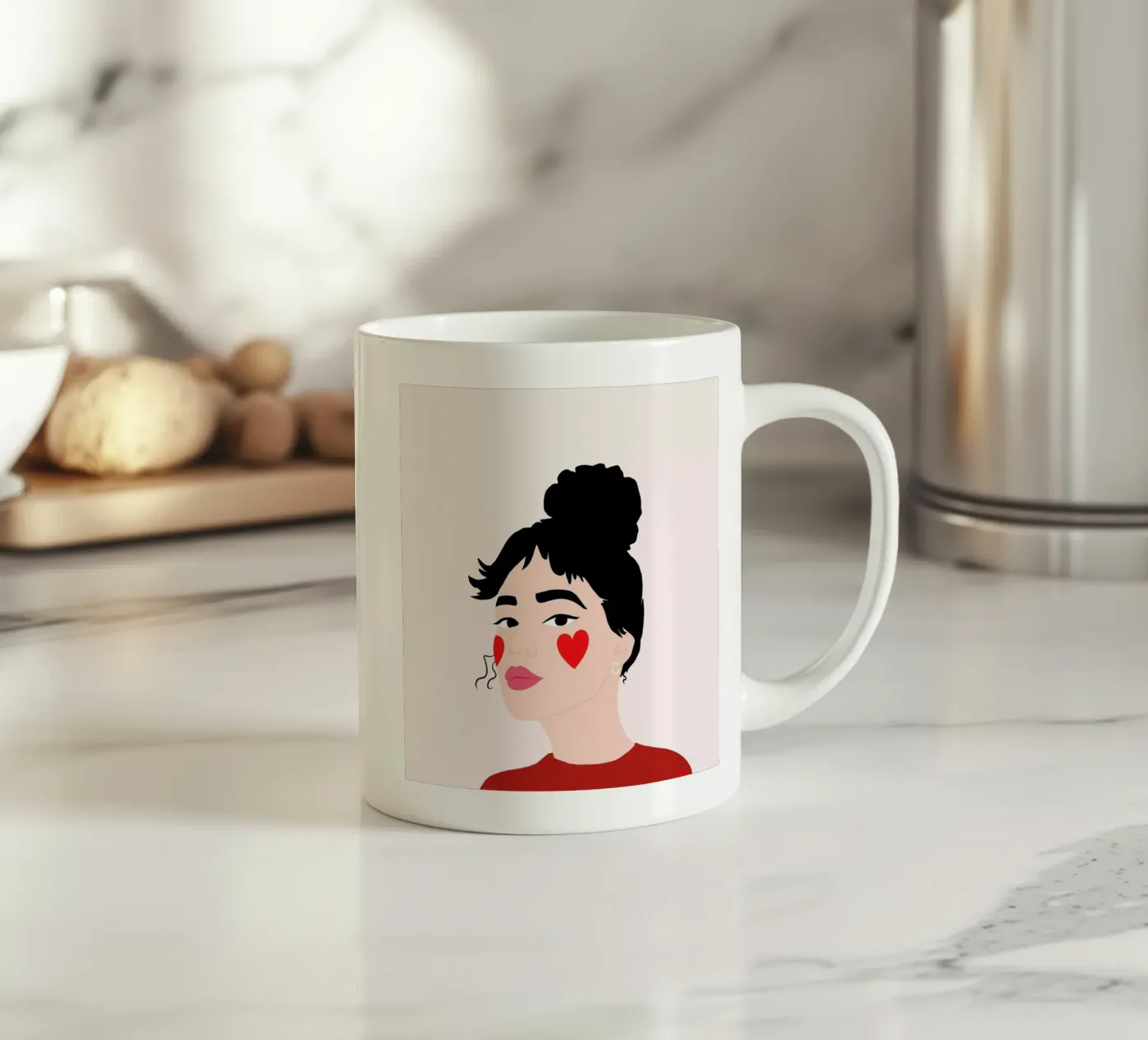 Blush ceramic mug by Céleste Wallaert