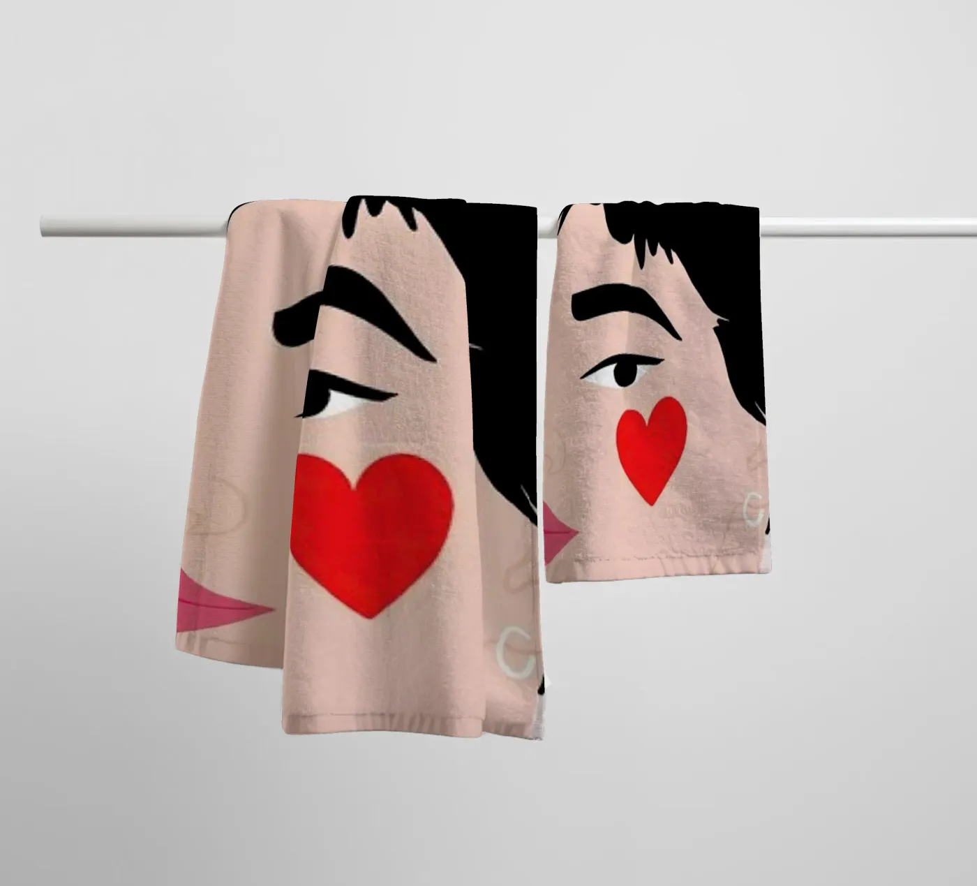 Blush badhanddoek van Céleste Wallaert