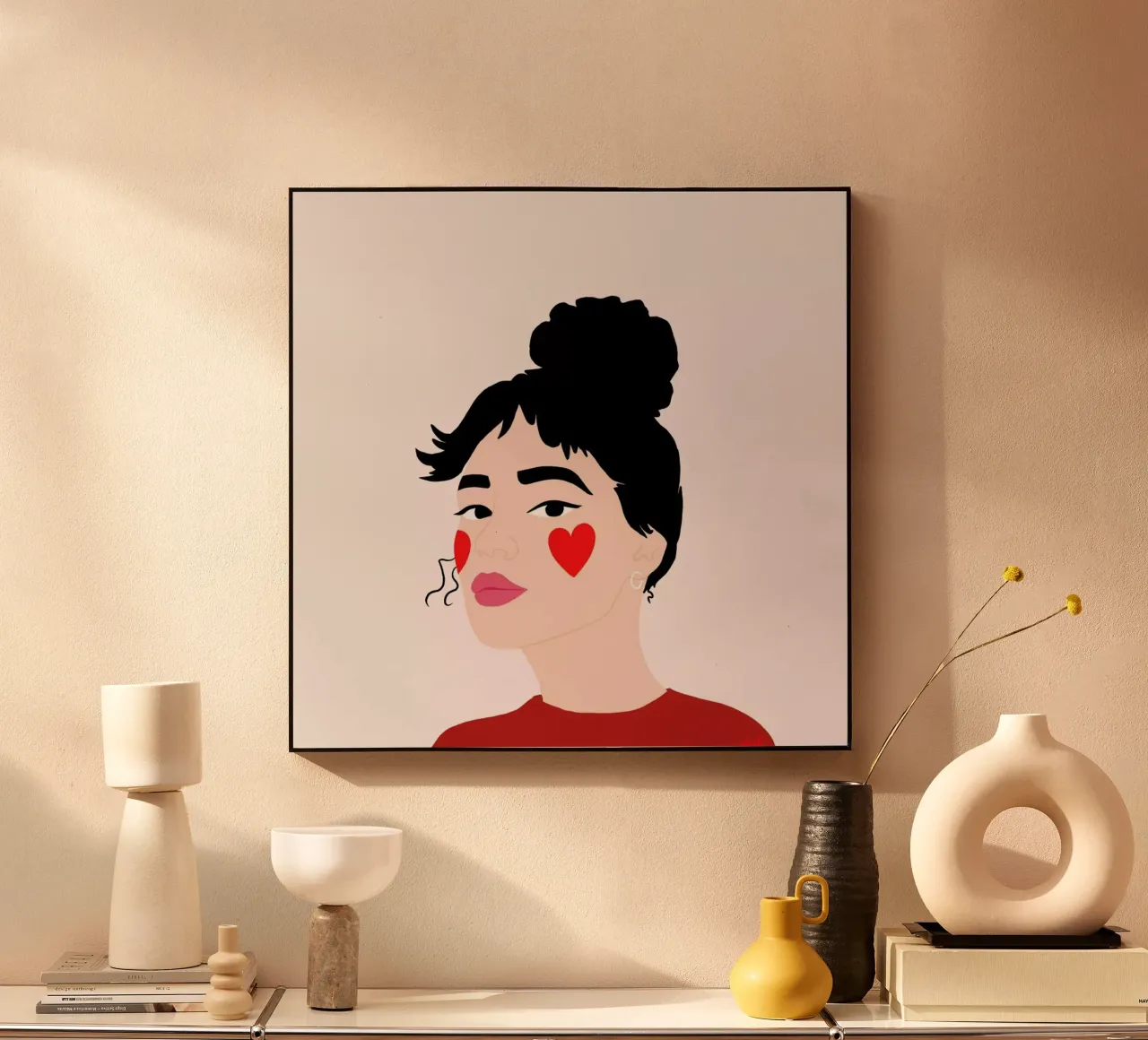 Blush acryl van Céleste Wallaert