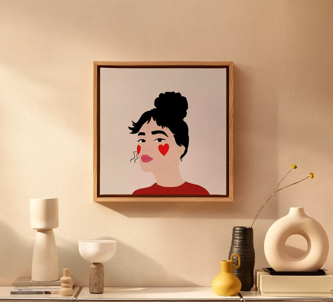 Blush canvas by Céleste Wallaert