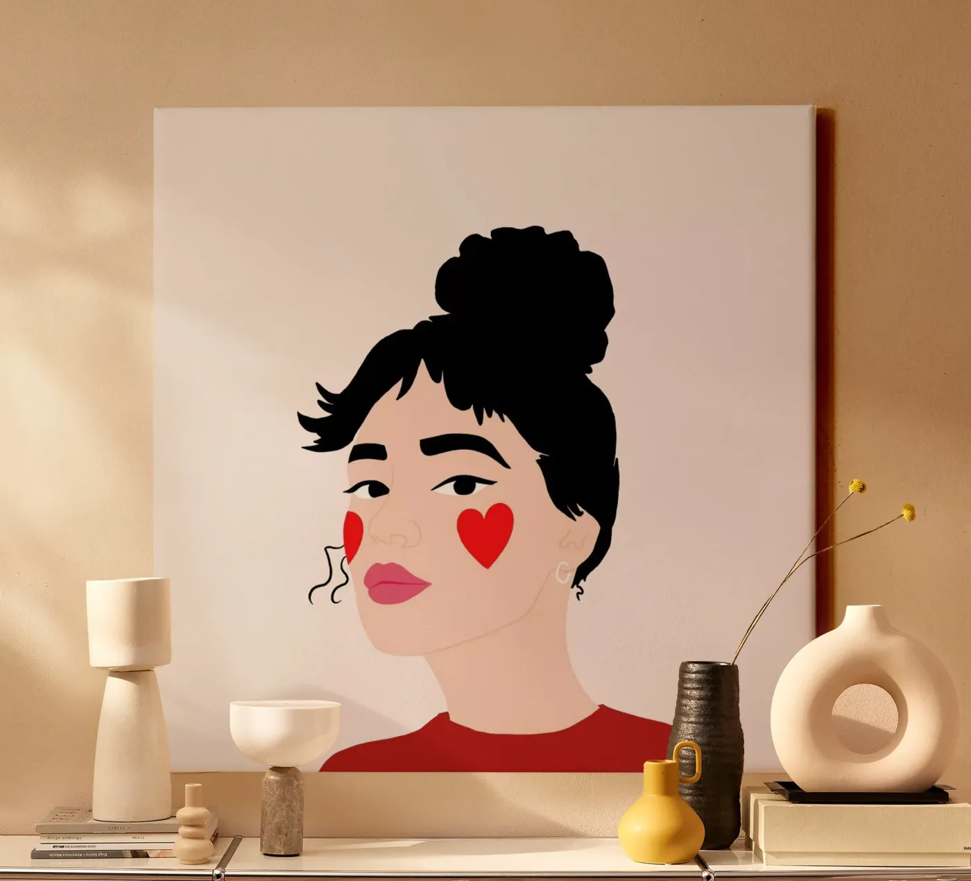 Blush canvas van Céleste Wallaert