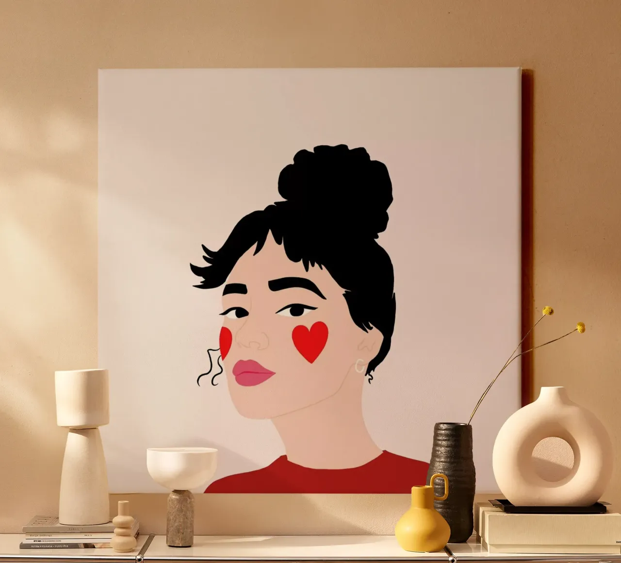 Blush canvas by Céleste Wallaert