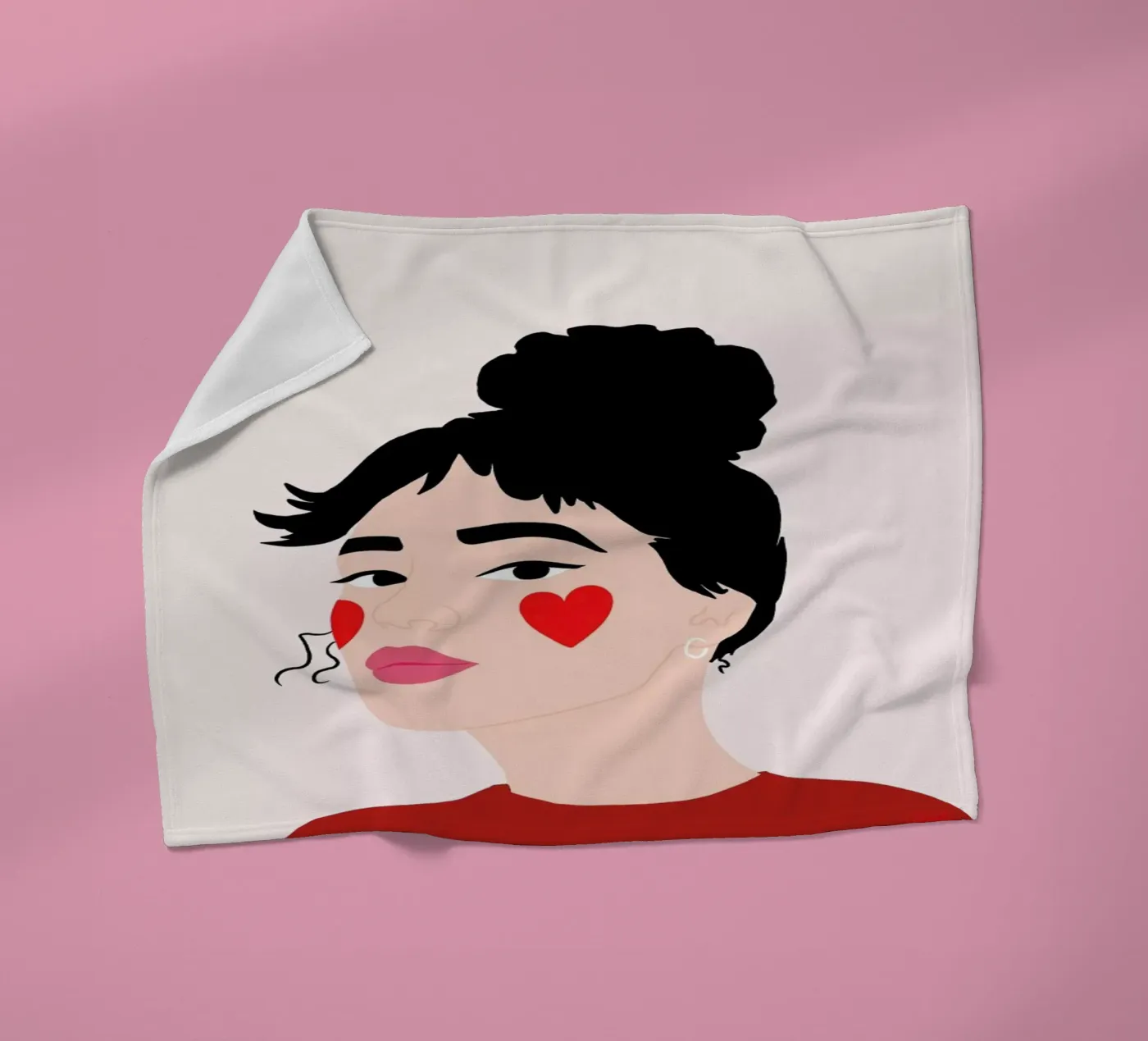 Blush fleecedeken van Céleste Wallaert