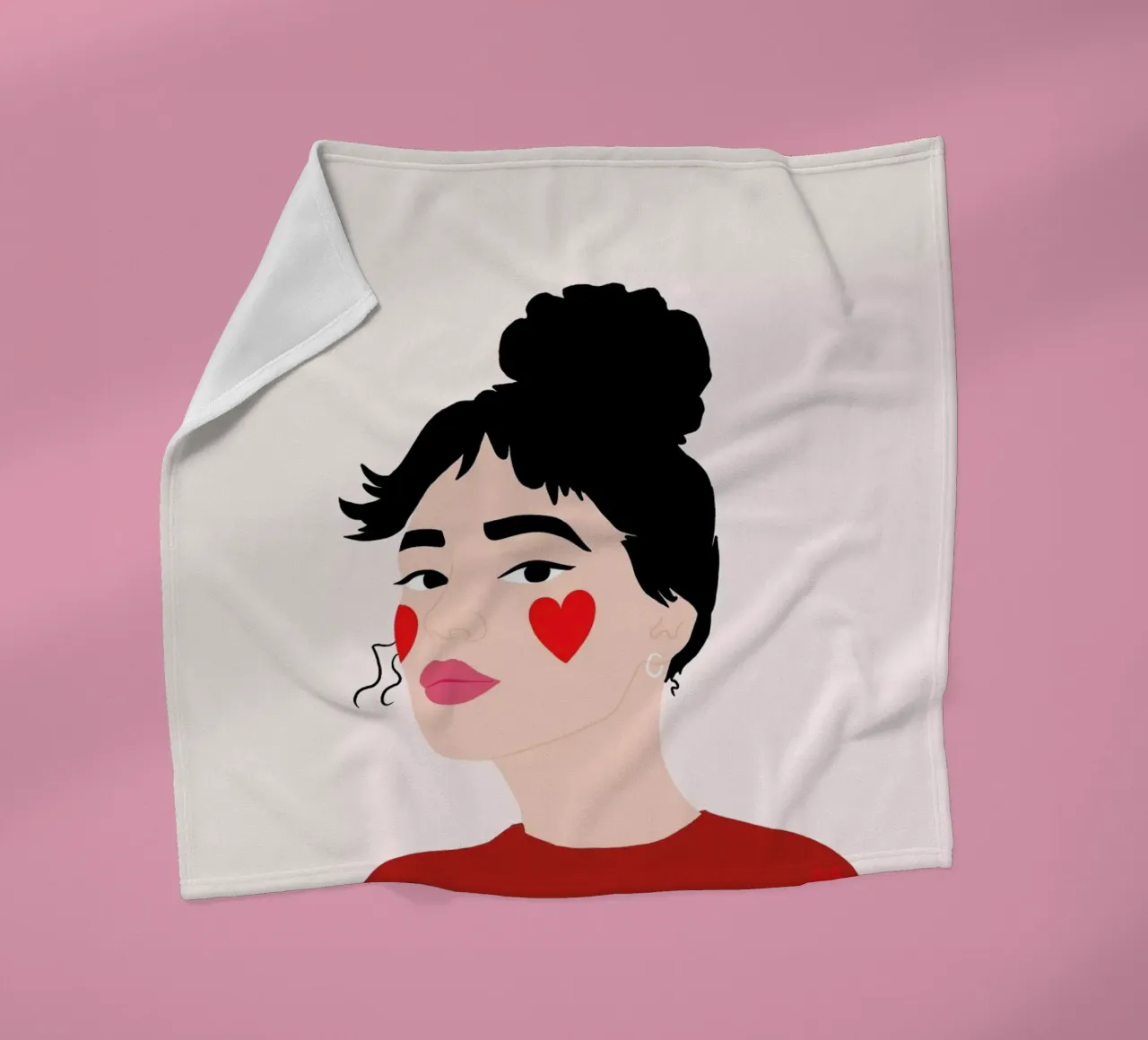 Blush fleecedeken van Céleste Wallaert