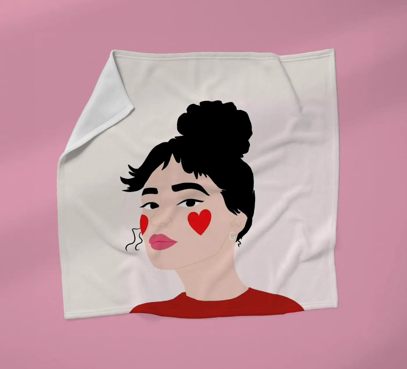 Blush fleecedeken van Céleste Wallaert