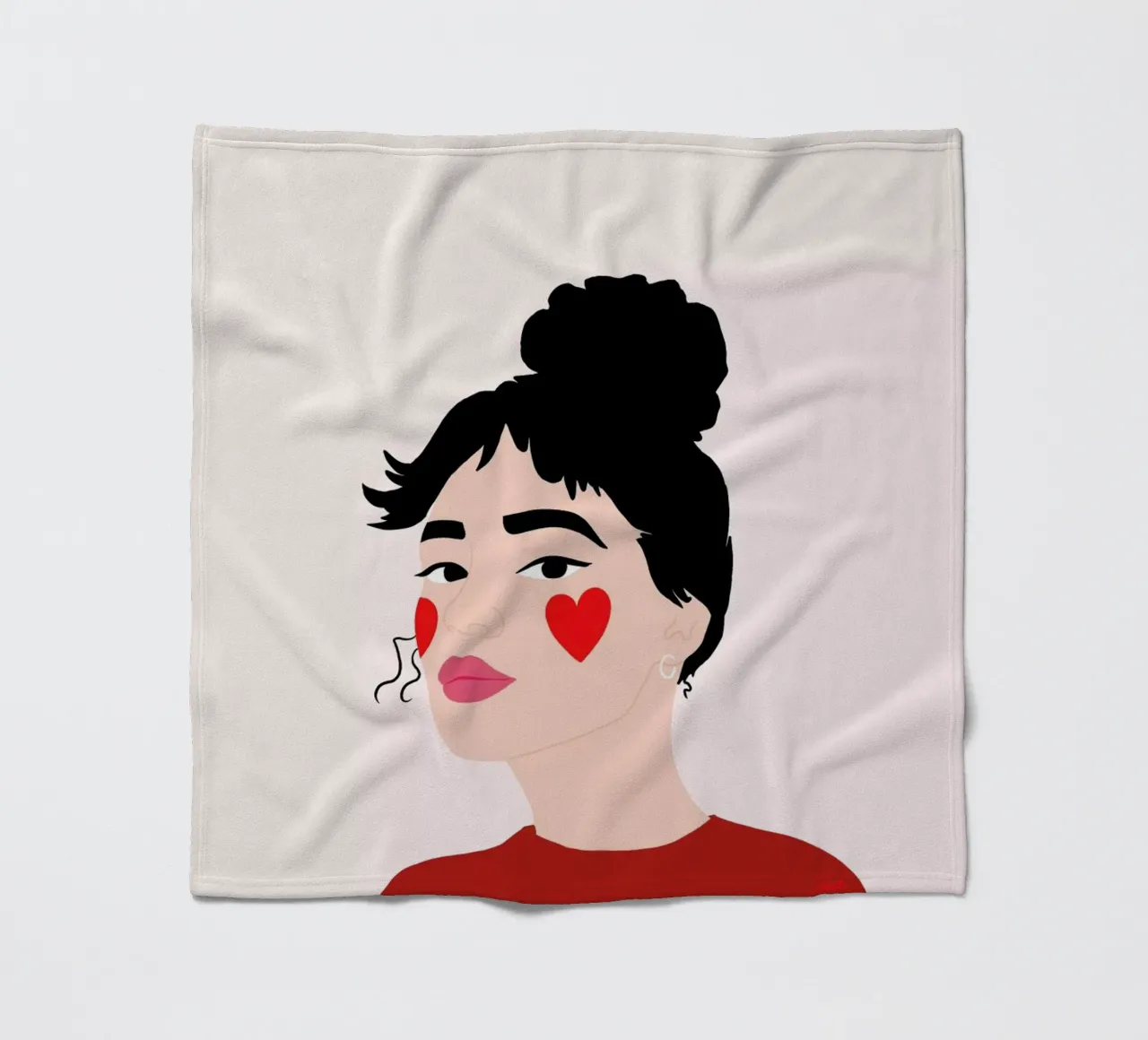 Blush fleecedeken van Céleste Wallaert