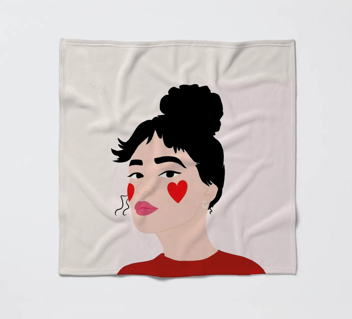 Blush fleecedeken van Céleste Wallaert