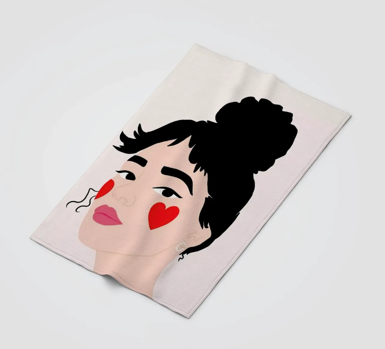 Blush fleecedeken van Céleste Wallaert