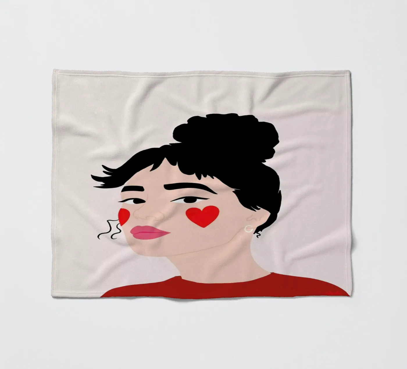 Blush fleecedeken van Céleste Wallaert