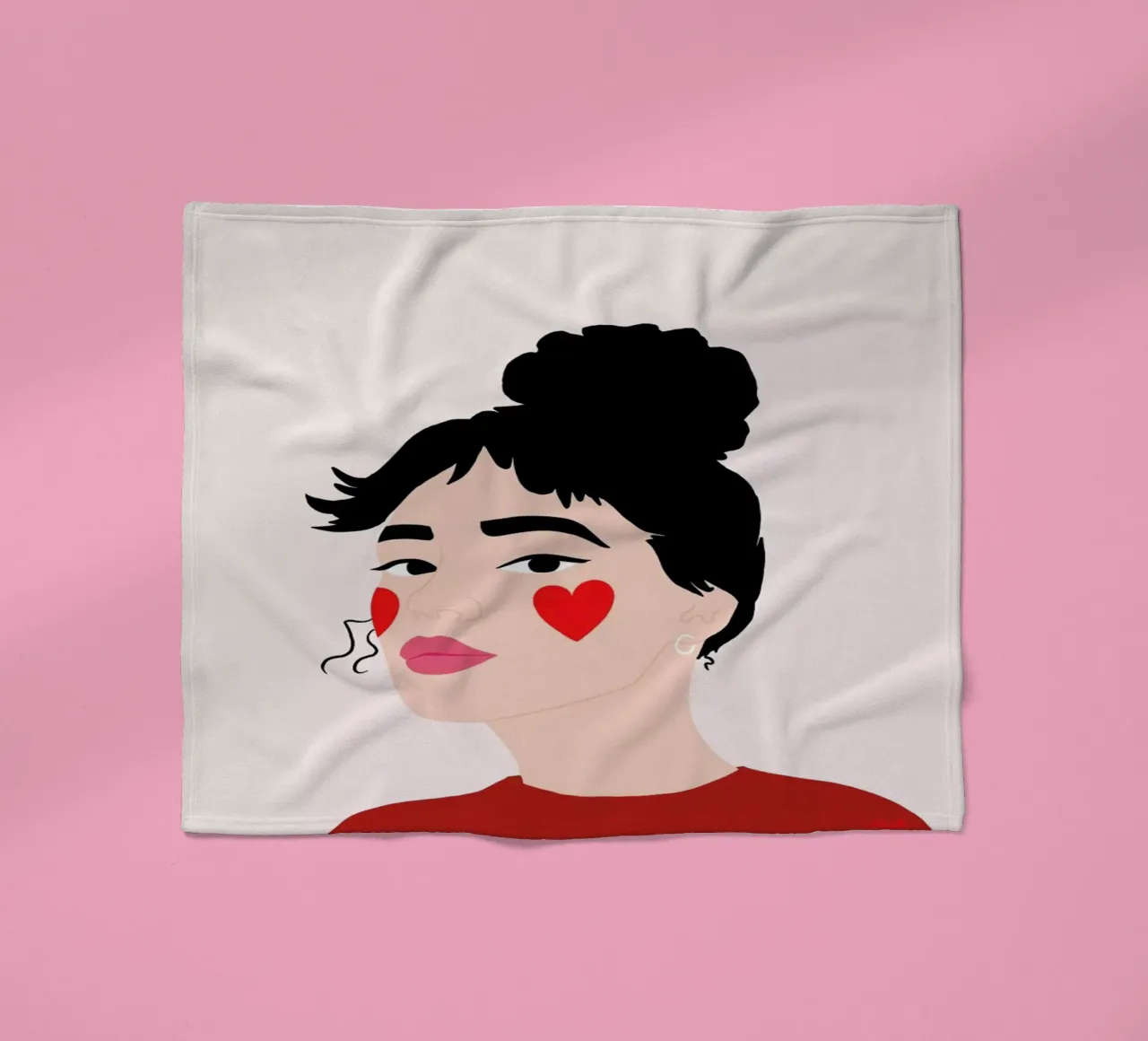 Blush fleecedeken van Céleste Wallaert