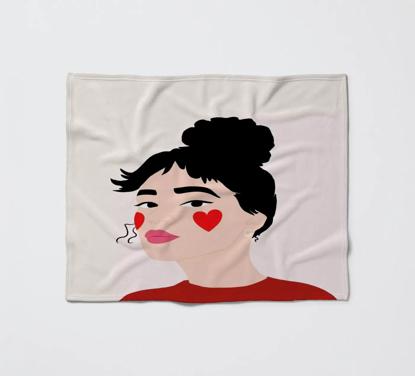 Blush fleecedeken van Céleste Wallaert