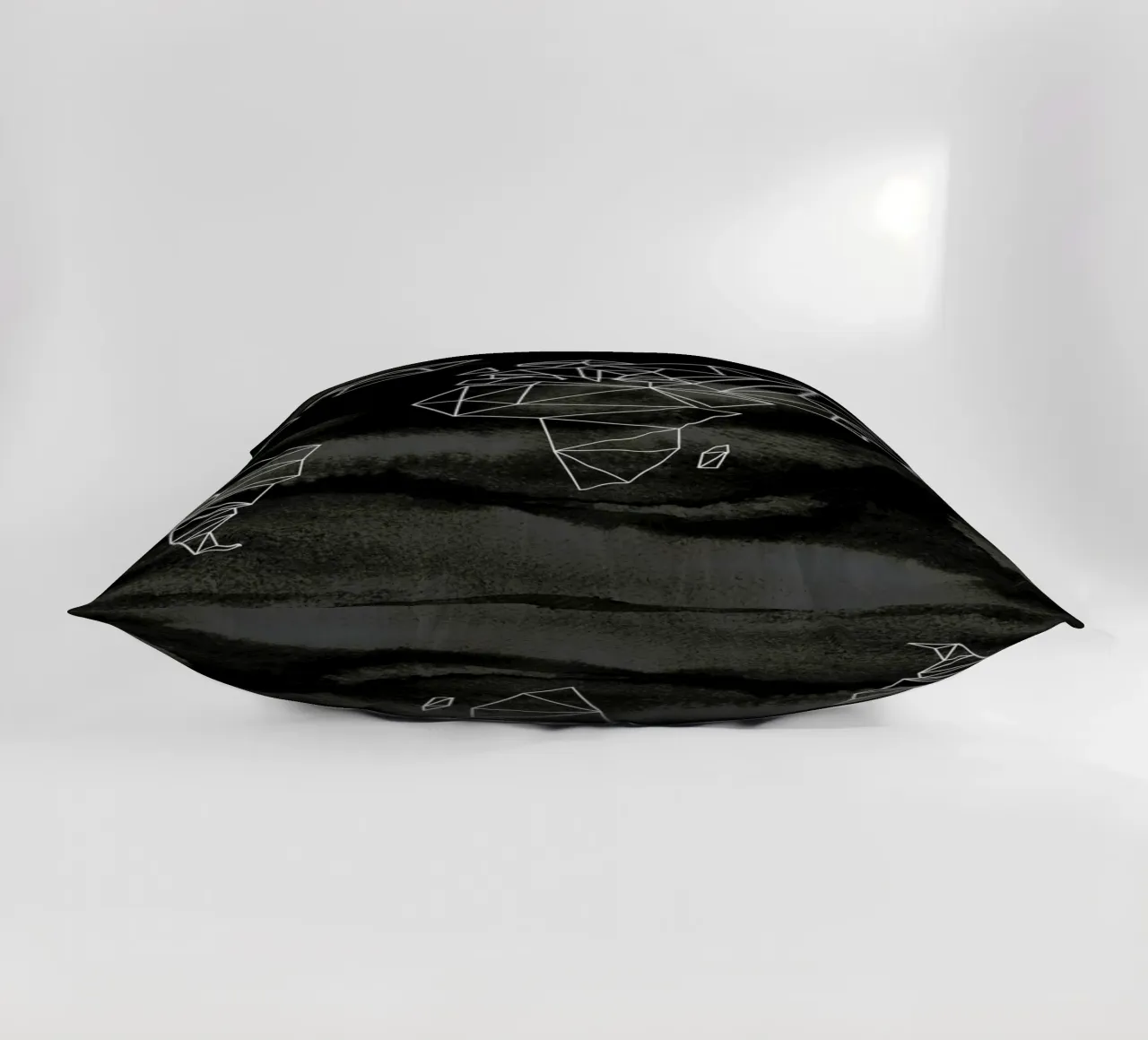 Geometrical World - Black Aquarell cuscino da Studio Nahili