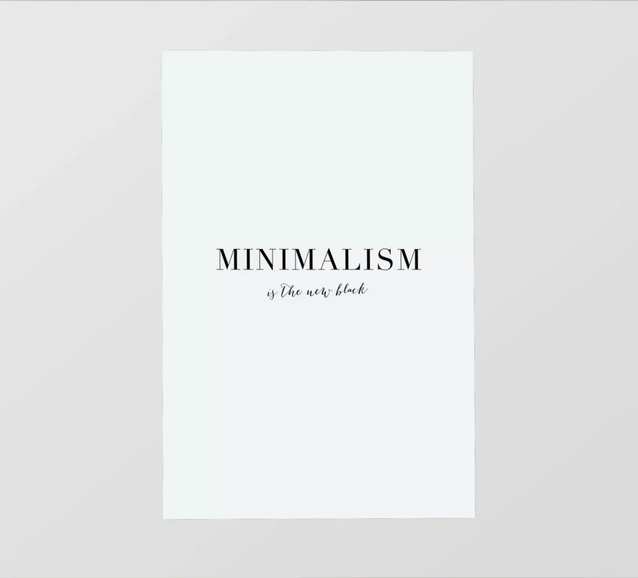 Minimalism telo in pvc da Amy & Kurt